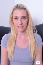 Amateur blonde slut Roxy Nicole strips naked & shows her big ass & pink twat