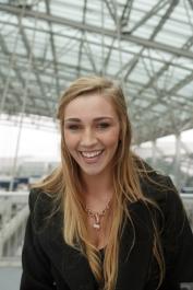 Amateur teen Kendra Sunderland flashes panty-clad ass & pierced tits in public