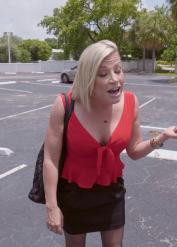Blonde MILF with big tits Kaylynn Keys gets picked up and blacked in a van