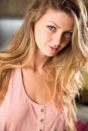 Blonde sweetie Staci Silverstone reveals her fine boobs and and rides a dong