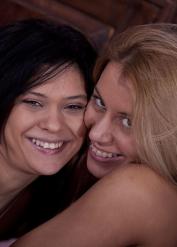 Brunette porn with rocking Miho Lechter and Nikky Thorne from Oldje