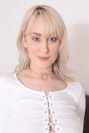 Busty blonde Maxim Law shows her big boobs and her yummy pussy lips