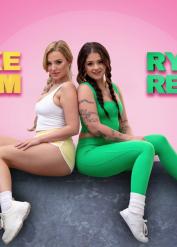 Comely Ryan Reid and Blake Blossom at long legs porn