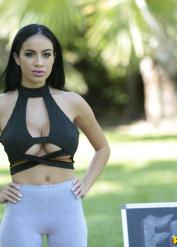 Cowgirl action with rosy Victoria June from 8th Street Latinas