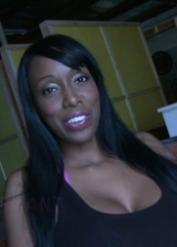 Curvaceous babe America Moore taking a big cock deep in her mouth and pussy
