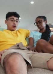 Curvy girlfriend Jasmine Sherni takes a facial after wild hardcore sex