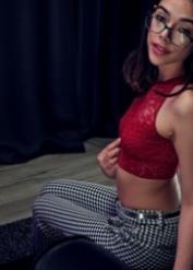 Cute teen pornstar Harmony Wonder bends over a bed & gets fucked & creampied