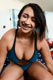 Exotic amateur Emori Pleezer reveals her big ass and huge tits in a solo