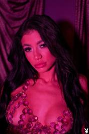Glamorous Playboy beauty Veronica Rodriguez strips & poses in a solo