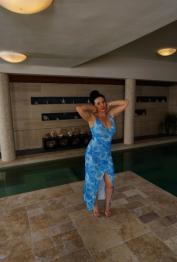 Horny mature Karis and hot teen Sofia Siena flaunt their curves poolside