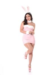 Hot Latina chick Ariana Van X toys her pussy while wearing bunny ears