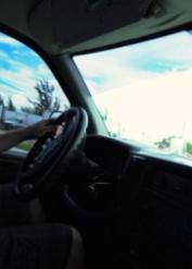 Hot Latina Martini Bows reveals her body and shows her sex skills in a van