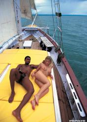 Hot MILFs Silvia Saint and Lea De Mae fuck on top of a sailboat