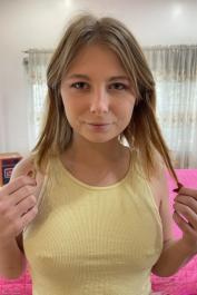 Little amateur girlfriend Ginger Grey showing off her big ass & holes