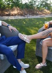 MILF Stephanie Love gets her delicious toes worshiped and glazed with cum