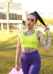 Public Bang featuring Saba Lapiedra's missionary porn