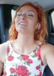 Red-haired bad girl Kadence Marie agrees to fuck in the car without many words