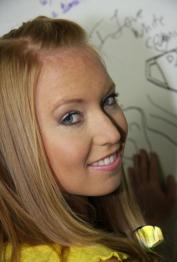 Seductive Ami Emerson shows her tits before getting dicked from a glory hole