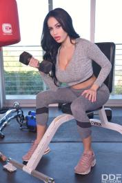 Silicone tits dirt with cunning Victoria June from DDF Busty