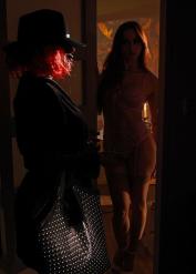 Talented Angie and Shalina's double blowjob movie