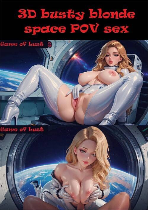 3D busty blonde space POV sex