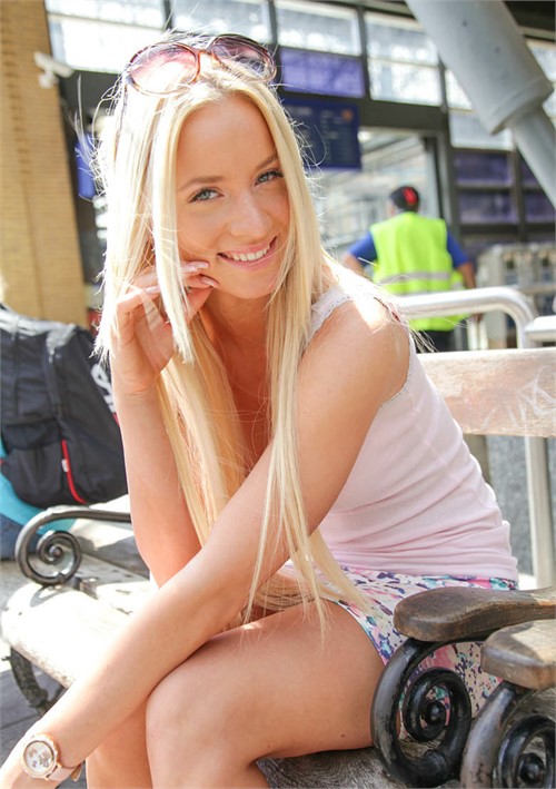Blond Bitch Becomes Porn Star Kiara
