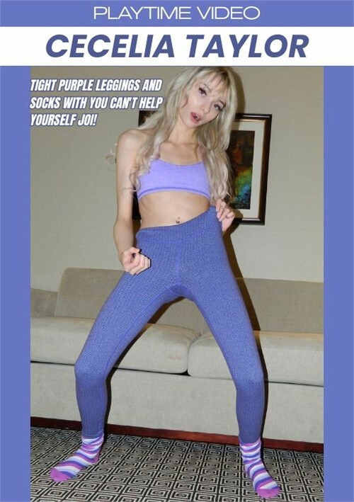 Cecelia Taylor Tight Purple Leggings and Socks with You Can't Help Yourself JOI!