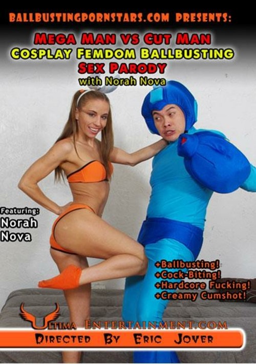 Mega Man Vs Cut Man Cosplay Femdom Ballbusting Sex Parody With Norah Nova