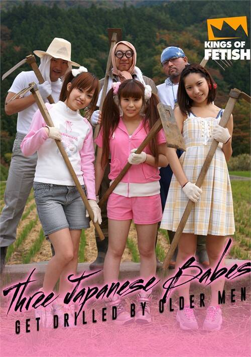 Three Japanese Babes Get Drilled By Older Men